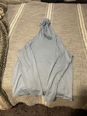 lululemon athletica Light Blue Soft Jersey Men's Hoodie Sweater